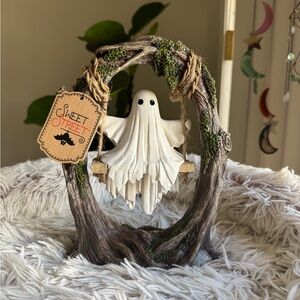 Sweet Street Ghost on Swing Figurine